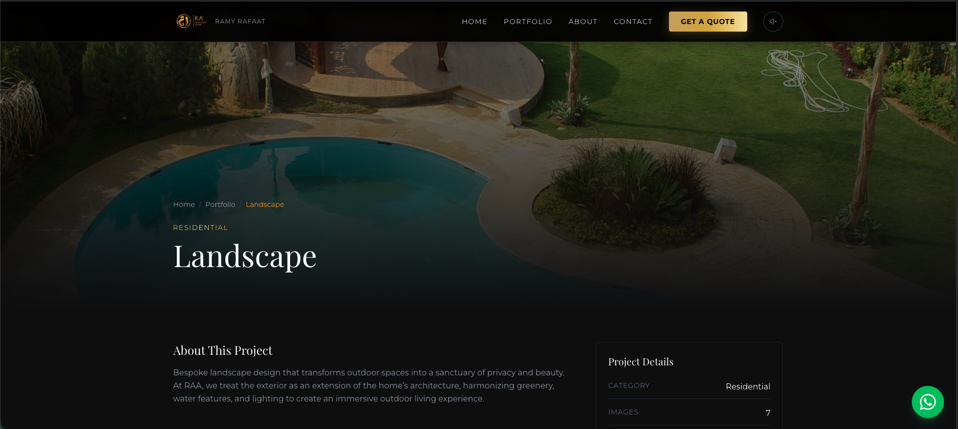 Project Details Page